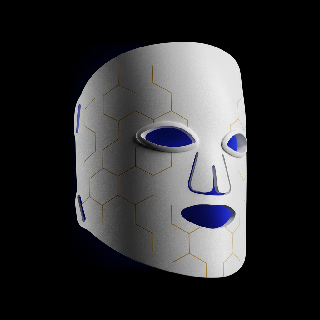 White LED Mask Matte Texture